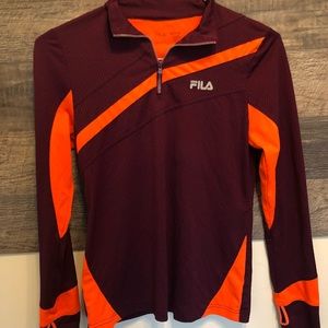 Fila maroon and orange pullover